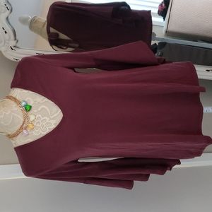 V Neck Bell Sleeve Top